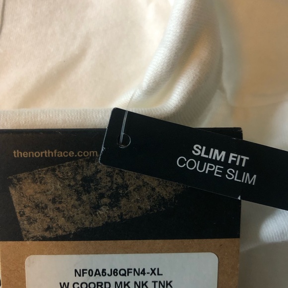 NWT NEW The North Face Womens Coordinates Mock-Neck Tank Top Crop White Size XL - Picture 8 of 10